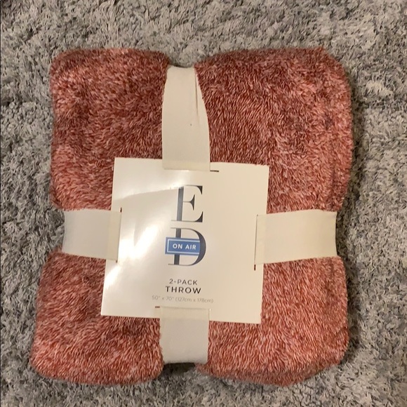 Bedding | Rust Colored Fuzzy Throw Blanket | Poshmark